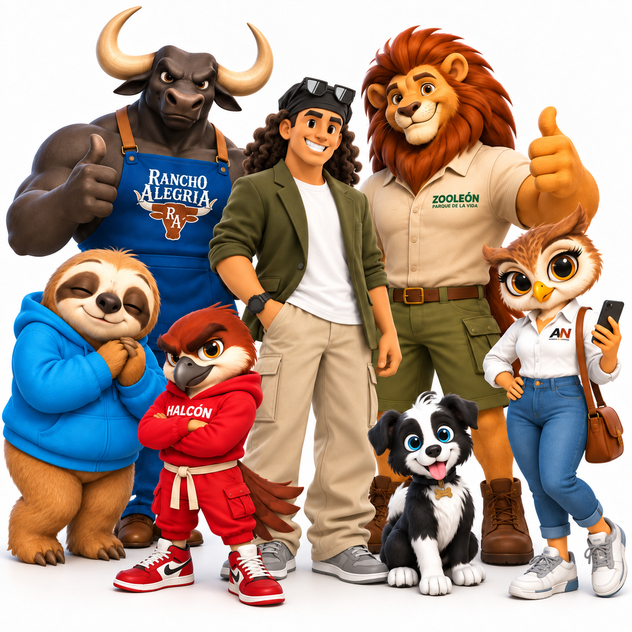 Mascotas y Personajes